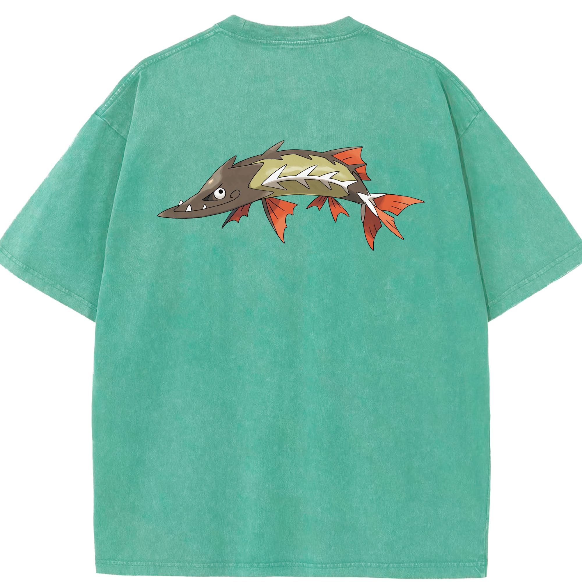 （画像用） ポケットモンスター Pokémon 綿100% ヴィンテージ風 半袖Tシャツ（背面プリント）